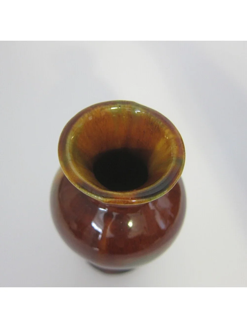 Antique Rockingham Art Pottery Vase 5.5